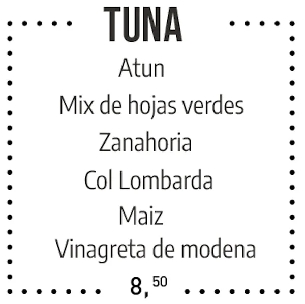 ENSALADA TUNA