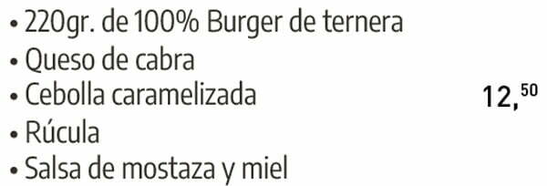 hamburguesas barcelona quesocabra mostaza