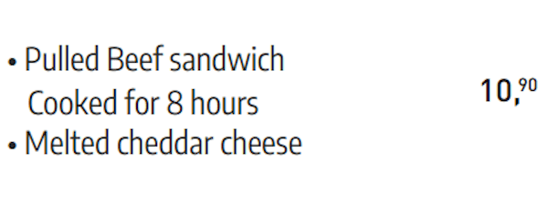 carta ingles bocadillos cheddar