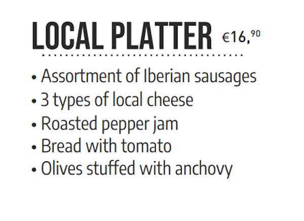carta ingles milanesa local platter