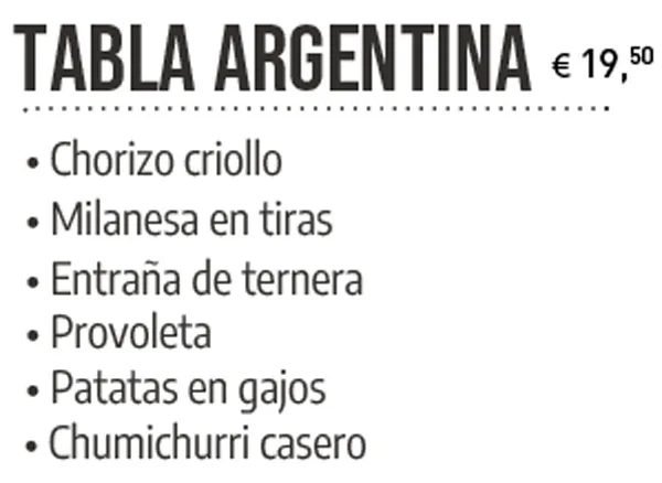 tabla argentina compartir carnes